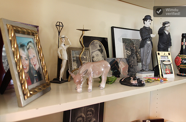 chaplin and groucho marx statues.