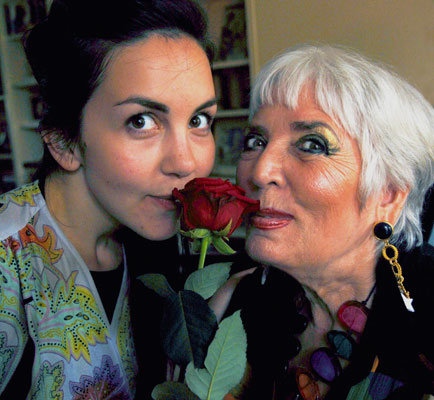 andrea and xie smelling the rose andrea and xie smelling the rose