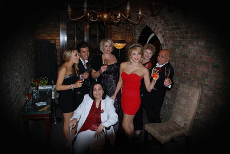 with some mature girls and his mom with some mature girls and his mom